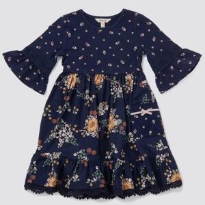 Matilda Jane Navy Floral Kids Dress